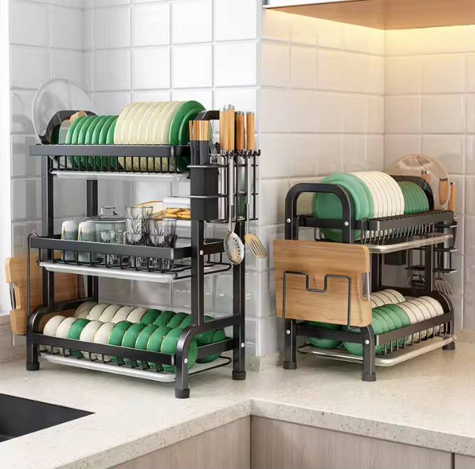 3 Layer Multifunction Kitchen Storage Rack (R3-42) 1PC