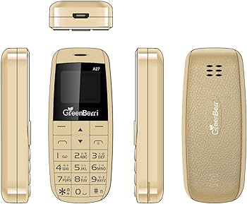 GREENBERRI A27 FINGER PHONE 1PC GOLD